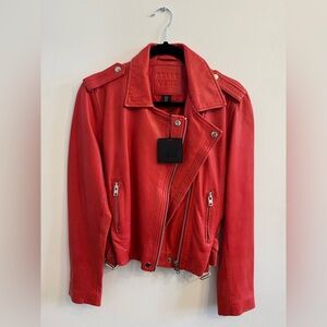 Belle Vere Red Genuine Leather Jacket